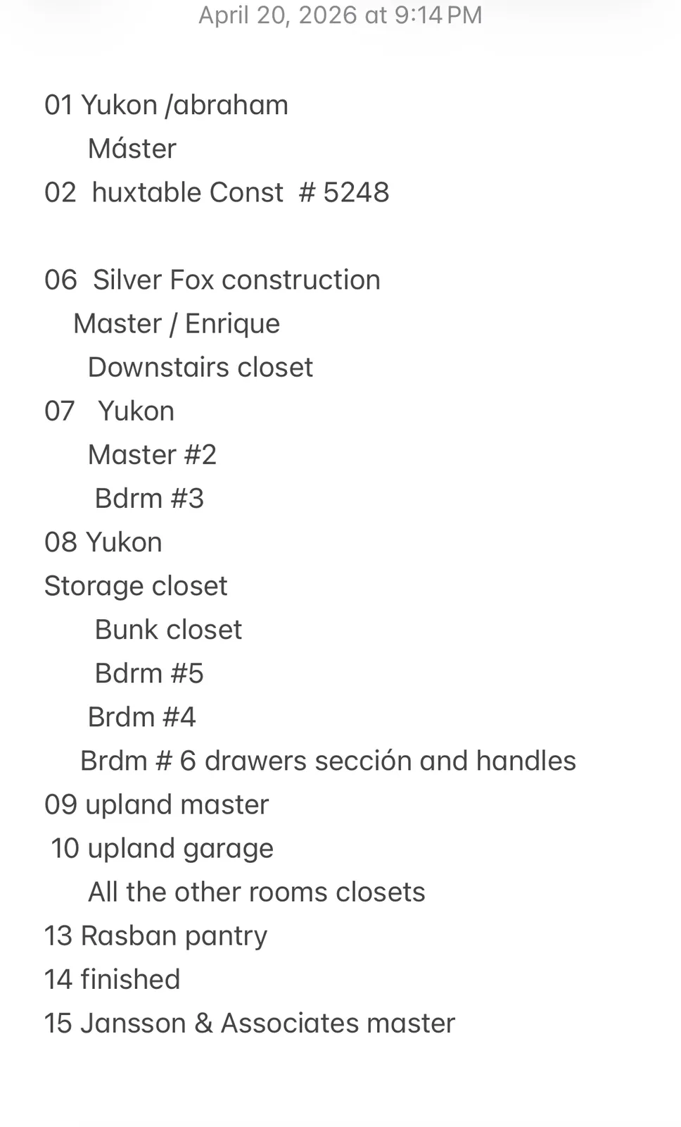 Closet project